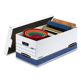 Bankers Box® STOR/FILE Medium-Duty Storage Boxes, Letter Files, 12" x 25.38" x 10.25", White, 20/Carton (FEL0070110) Case of 20