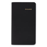 AT-A-GLANCE® Compact Weekly Appointment Book, 6.25 x 3.25, Black Cover, 12-Month (Jan to Dec): 2025 (AAG7000805)