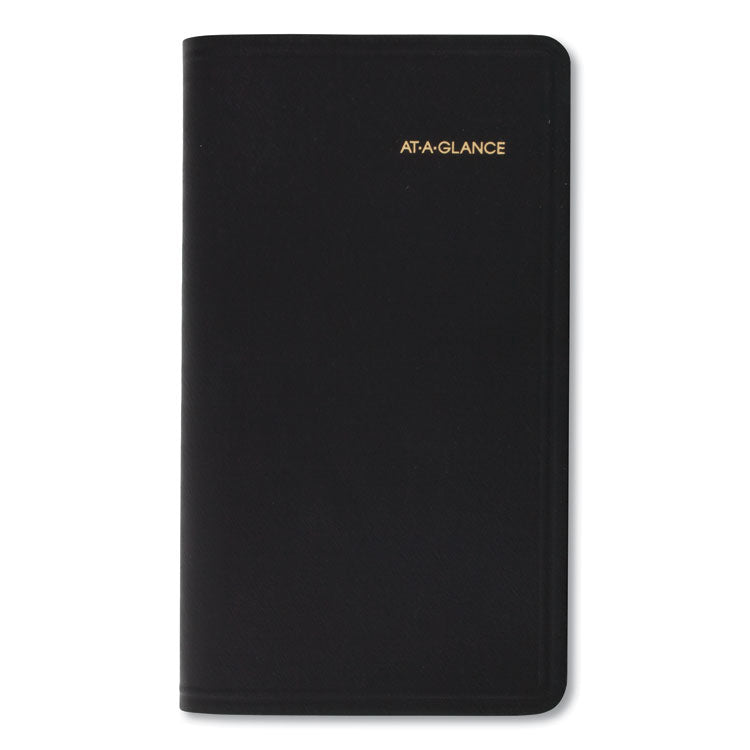 AT-A-GLANCE® Compact Weekly Appointment Book, 6.25 x 3.25, Black Cover, 12-Month (Jan to Dec): 2025 (AAG7000805)