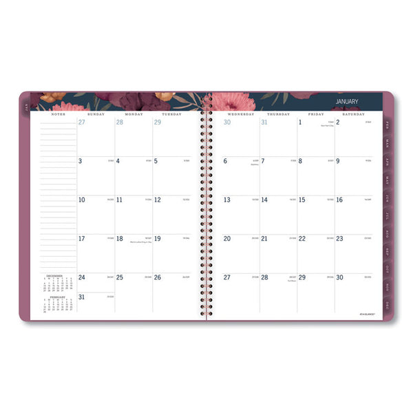 AT-A-GLANCE® Dark Romance Weekly/Monthly Planner, Dark Romance Floral Artwork, 11 x 8.5, Multicolor Cover, 13-Month (Jan-Jan): 2024-2025 (AAG5254905)