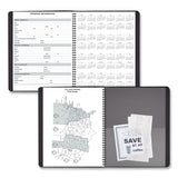 AT-A-GLANCE® 24-Hour Daily Appointment Book, 11 x 8.5, Black Cover, 12-Month (Jan to Dec): 2025 (AAG7021405)