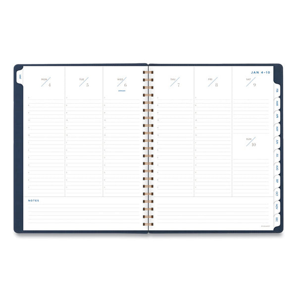 AT-A-GLANCE® Signature Collection Firenze Navy Weekly/Monthly Planner, 11 x 8.5, Navy Cover, 13-Month (Jan to Jan): 2024 to 2025 (AAGYP90520)