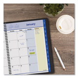 AT-A-GLANCE® QuickNotes Monthly Planner, 11 x 8.25, Black Cover, 12-Month (Jan to Dec): 2024 (AAG760605)