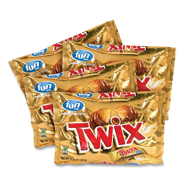 Twix® Cookie Bars, Fun Size, 10.83 oz Bag, 4 Bags/Box, Ships in 1-3 Business Days (GRR20900467) Case of 4