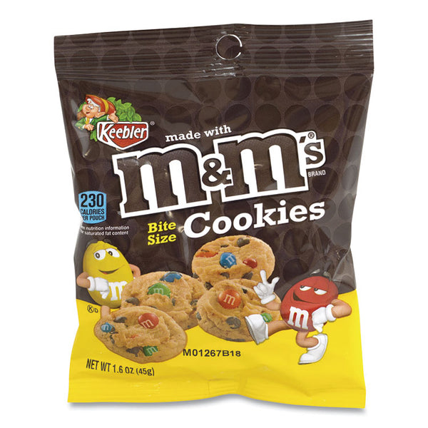 Keebler® Mini Cookie Snack Packs, Chocolate Chip/MandMs, 1.6 oz Pouch, 30 Pouches/Carton, Ships in 1-3 Business Days (GRR20900466)