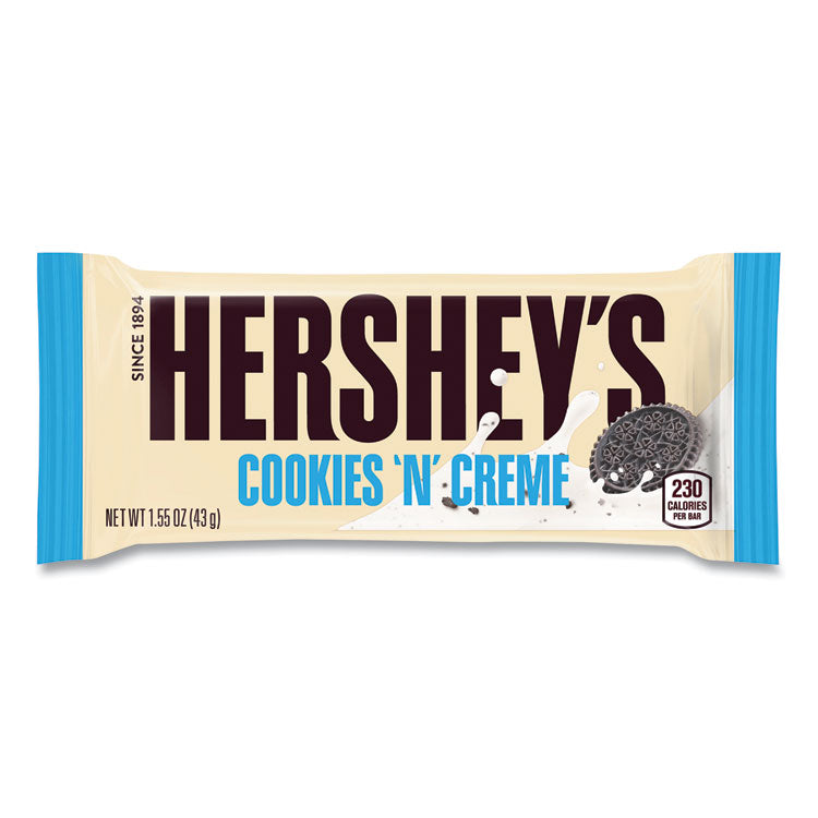 Hershey®'s Cookies 'n' Creme Candy Bar, 1.55 oz Bar, 36 Bars/Carton, Ships in 1-3 Business Days (GRR20900965) Case of 36