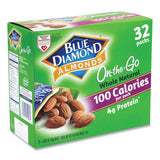 Blue Diamond® Whole Natural Almonds On-the-Go, 0.63 oz Pouch, 32 Pouches/Carton, Ships in 1-3 Business Days (GRR22000512) Case of 32