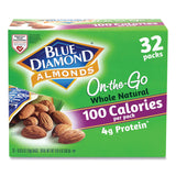 Blue Diamond® Whole Natural Almonds On-the-Go, 0.63 oz Pouch, 32 Pouches/Carton, Ships in 1-3 Business Days (GRR22000512) Case of 32