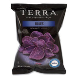 TERRA® Real Vegetable Chips Blue, Blues Sea Salt, 1 oz Bag, 24 Bags/Box, Ships in 1-3 Business Days (GRR20902474) Case of 24