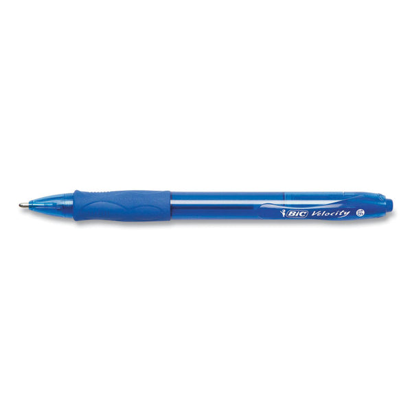 BIC® GLIDE Bold Ballpoint Pen, Retractable, Bold 1.6 mm, Blue Ink, Translucent Blue Barrel, 4/Pack (BICVLGBP41BLU)