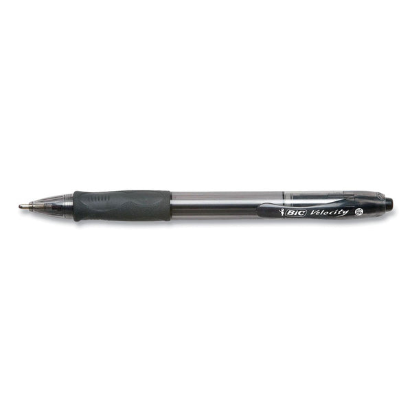 BIC® GLIDE Bold Ballpoint Pen, Retractable, Bold 1.6 mm, Black Ink, Translucent Black Barrel, 4/Pack (BICVLGBP41BLK)