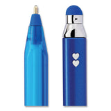 Paper Mate® InkJoy 100 Ballpoint Pen/Stylus, Stick, Medium 1 mm, Blue Ink, Blue Barrel, 12/Pack (PAP1924320DZ) 1 Dozen
