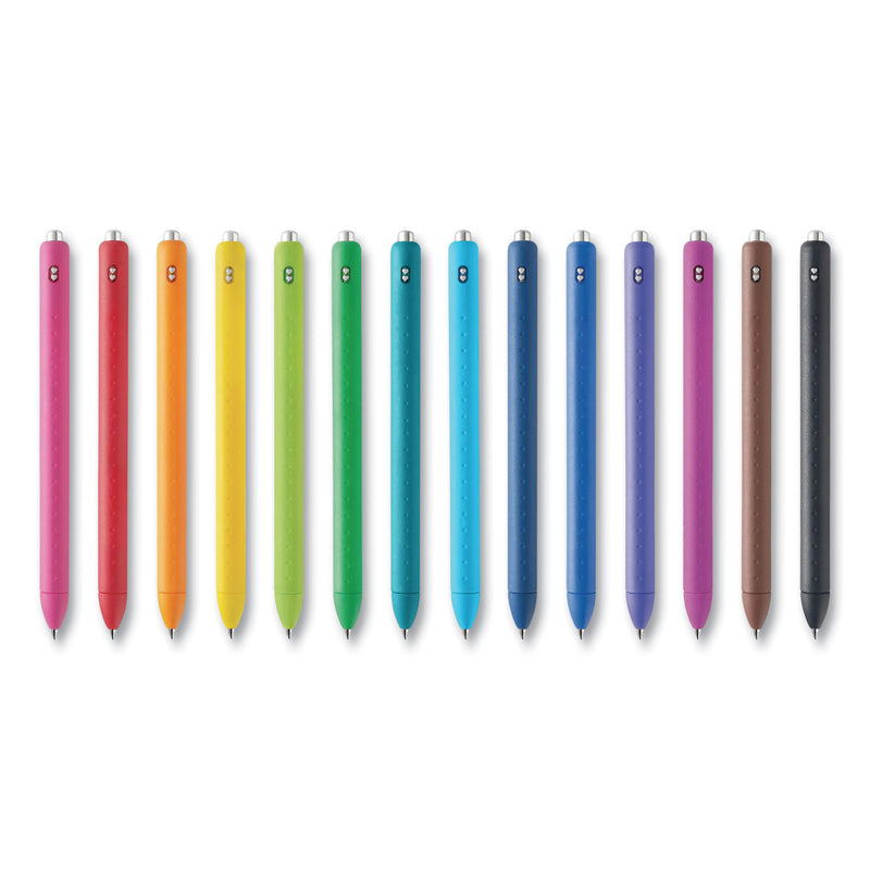 Papermate InkJoy Gel Pen, Retractable, Fine 0.5 mm, Assorted Ink and Barrel Colors, 14/Pack (PAP1988991) Pack of 14