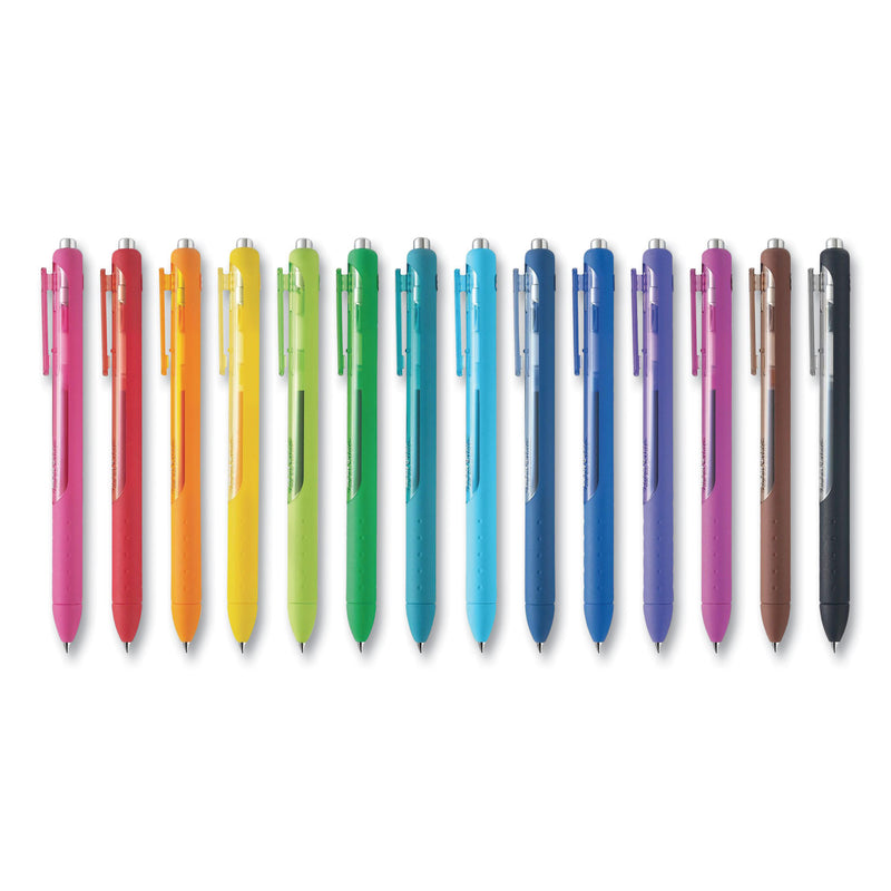 Papermate InkJoy Gel Pen, Retractable, Fine 0.5 mm, Assorted Ink and Barrel Colors, 14/Pack (PAP1988991) Pack of 14