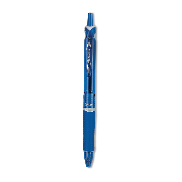 Pilot Acroball Pen, .1mm, Retractable, Blue Barrel/Ink (PIL31811) Each