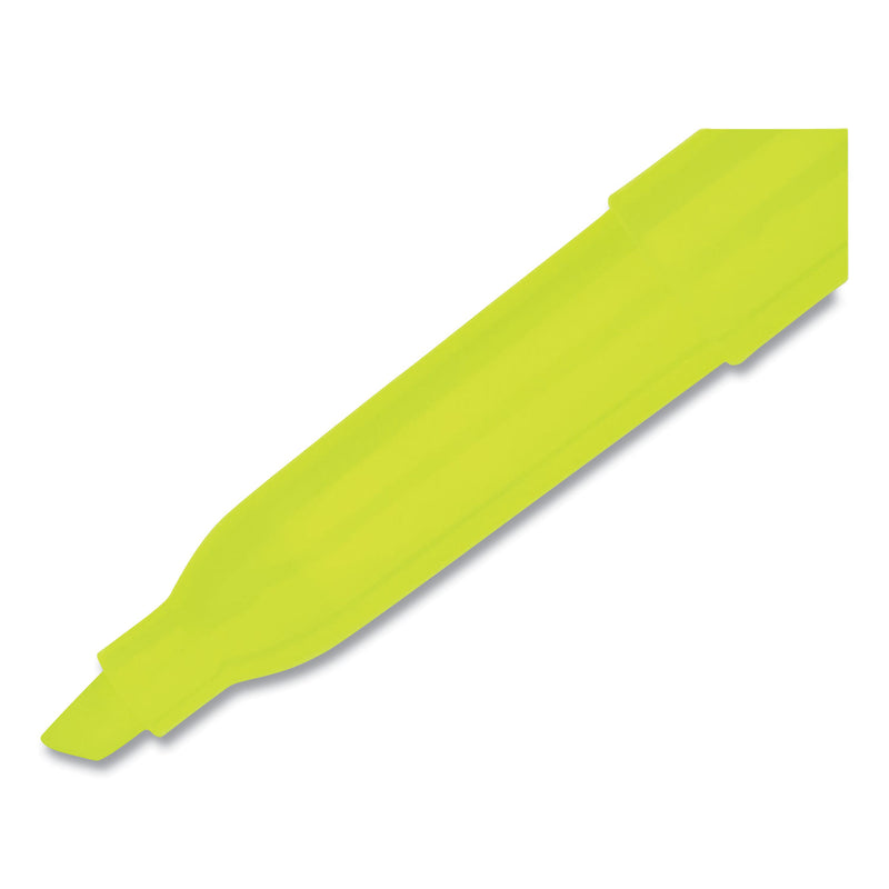 Sharpie® Pocket Style Highlighters, Fluorescent Yellow Ink, Chisel Tip, Yellow Barrel, 5/Pack (SAN1908050) Pack of 5