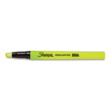Sharpie® Clearview Pen-Style Highlighter, Fluorescent Yellow Ink, Chisel Tip, Yellow/Black/Clear Barrel, 3/Pack (SAN1950745) Pack of 4