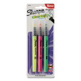 Sharpie® Clearview Pen-Style Highlighter, Assorted Ink Colors, Chisel Tip, Assorted Barrel Colors, 3/Pack (SAN1950748)