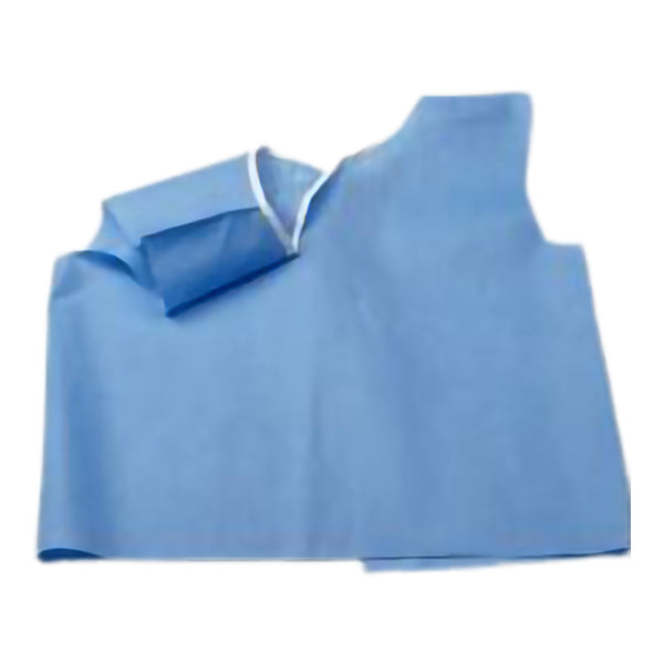 HPK Industries Exam Cape Blue One Size Fits Most Front / Back Opening Without Closure Female Disposable (304316_CS) 100/CS
