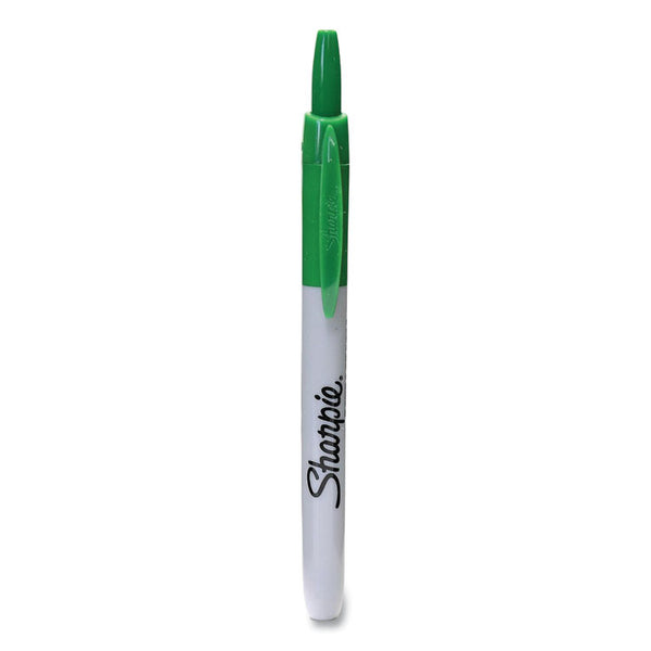 Sharpie® Fine Tip Permanent Marker, Fine Bullet Tip, Green, Dozen (SAN36704DZ)
