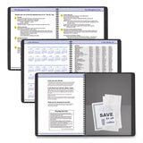 AT-A-GLANCE® QuickNotes Weekly Vertical-Column Format Appointment Book, 11 x 8.25, Black Cover, 12-Month (Jan to Dec): 2024 (AAG7695005)