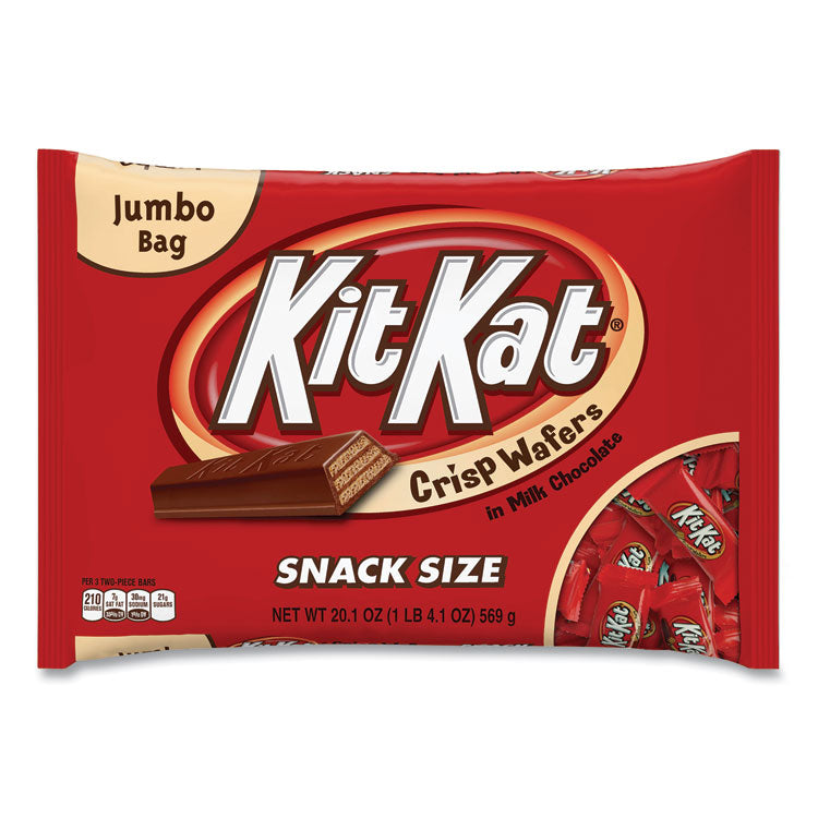 Kit Kat® Snack Size, Crisp Wafers in Milk Chocolate, 20.1 oz Bag, Ships in 1-3 Business Days (GRR24600011) Each