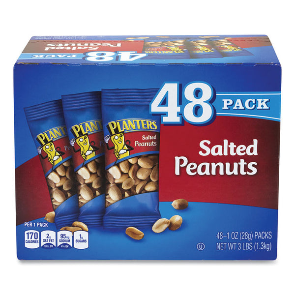 Planters® Salted Peanuts, 1 oz Pack, 48/Box, Ships in 1-3 Business Days (GRR22000760)