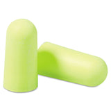 3M™ E-A-Rsoft Yellow Neon Soft Foam Earplugs, Cordless, Regular Size, 200 Pairs/Box (MMM3121250) Box of 200