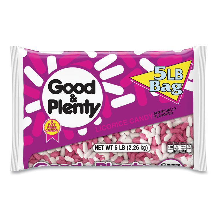 Good & Plenty Licorice Candy, 5 lb Bag, Ships in 1-3 Business Days (GRR24600004) Each