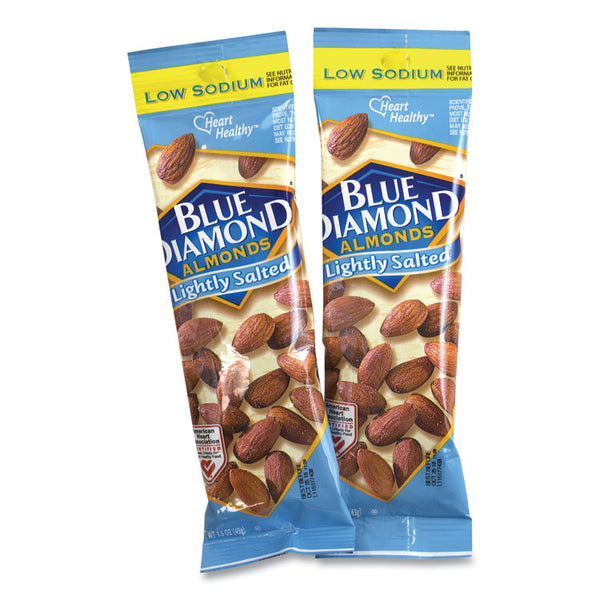 Blue Diamond® Low Sodium Lightly Salted Almonds, 1.5 oz Tube, 12 Tubes/Carton, Ships in 1-3 Business Days (GRR22000736) Each