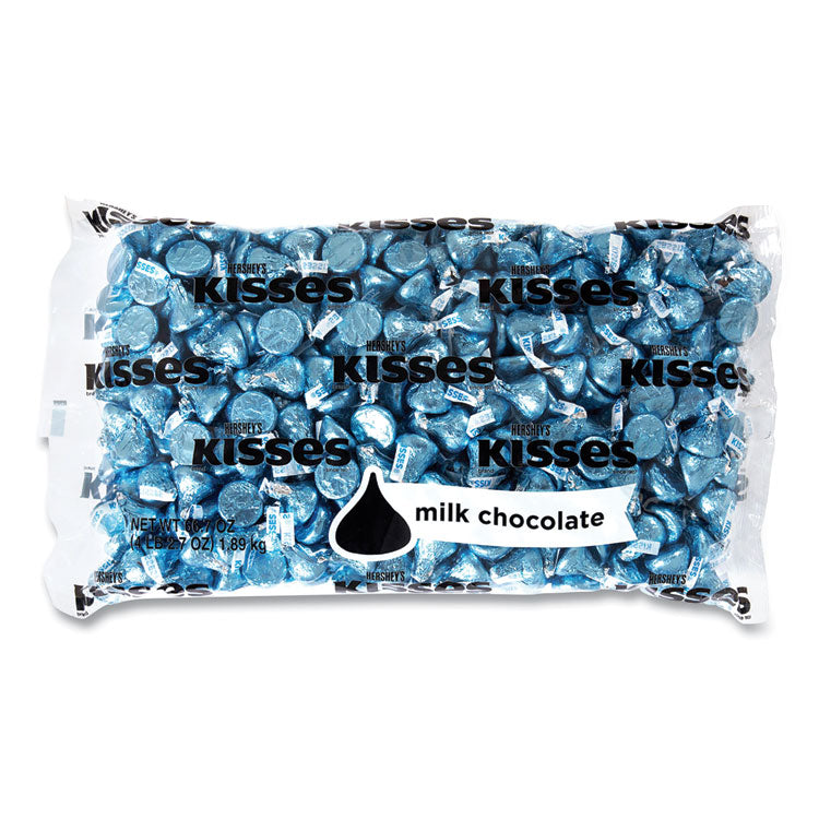 Hershey®'s KISSES, Milk Chocolate, Blue Wrappers, 66.7 oz Bag, Ships in 1-3 Business Days (GRR24600053) Each