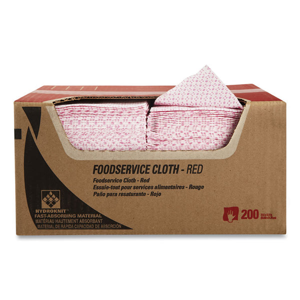 WypAll® Foodservice Cloths, 12.5 x 23.5, Red, 200/Carton (KCC51639)