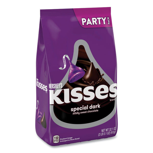 Hershey®'s KISSES Special Dark Chocolate Candy, Party Pack, 32.1 oz Bag, Ships in 1-3 Business Days (GRR24600419) Each