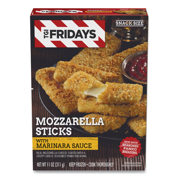 TGI Friday's™ Mozzarella Sticks with Marinara Sauce, 11 oz Box, 4 Boxes/Carton, Ships in 1-3 Business Days (GRR90300106)