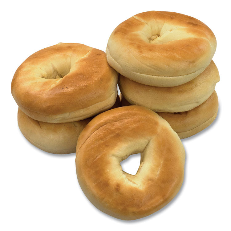 National Brand Fresh Plain Bagels, 6/Carton, Ships in 1-3 Business Days (GRR90000074)