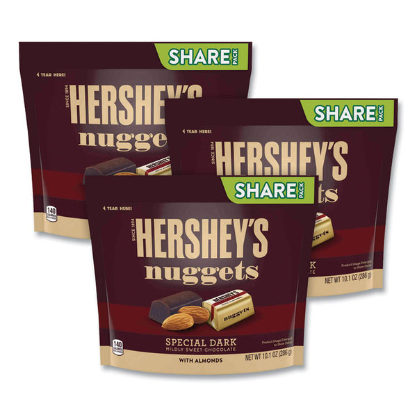 Hershey®'s Nuggets Share Pack, Special Dark with Almonds, 10.1 oz Bag, 3/Pack, Ships in 1-3 Business Days (GRR24600444) Each