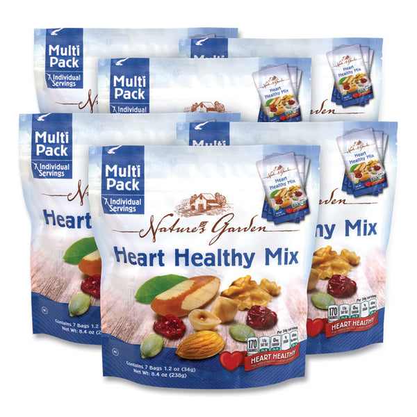 Nature's Garden Healthy Heart Mix, 1.2 oz Pouch, 7 Pouches/Pack, 6 Packs/Carton, Ships in 1-3 Business Days (GRR29400006) Each