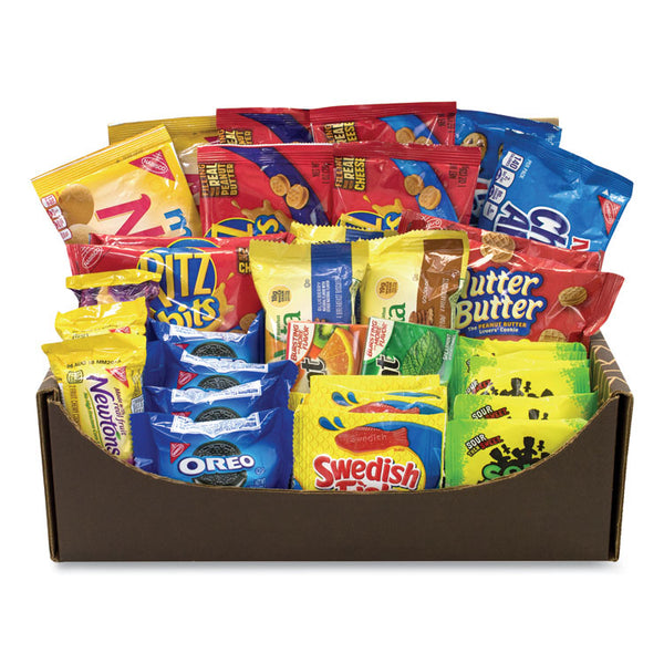 Snack Box Pros Snack Treats Variety Care Package, 40 Assorted Snacks/Box, Ships in 1-3 Business Days (GRR70000037) Each