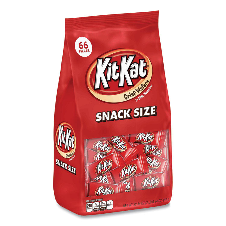 Kit Kat® Snack Size, Crisp Wafers in Milk Chocolate, 32.34 oz Bag, Ships in 1-3 Business Days (GRR24600359) Each