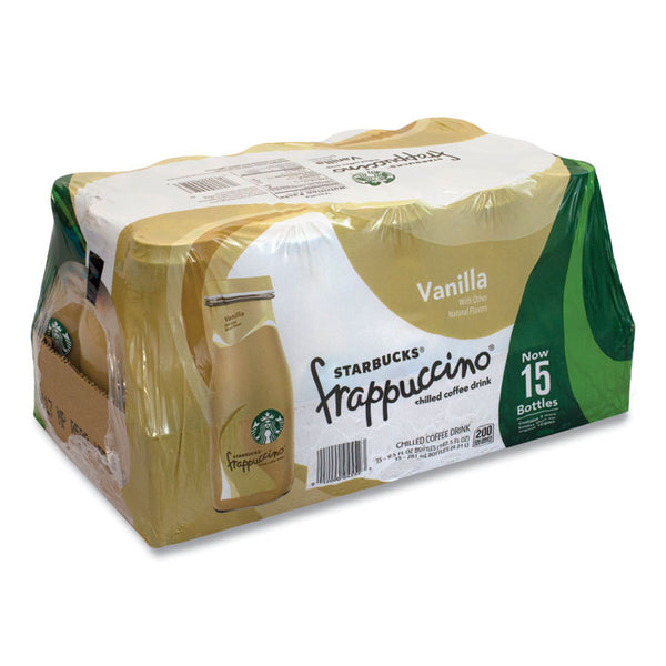Starbucks® Frappuccino Coffee, 9.5 oz Bottle, Vanilla, 15/Carton, Ships in 1-3 Business Days (GRR90000050)