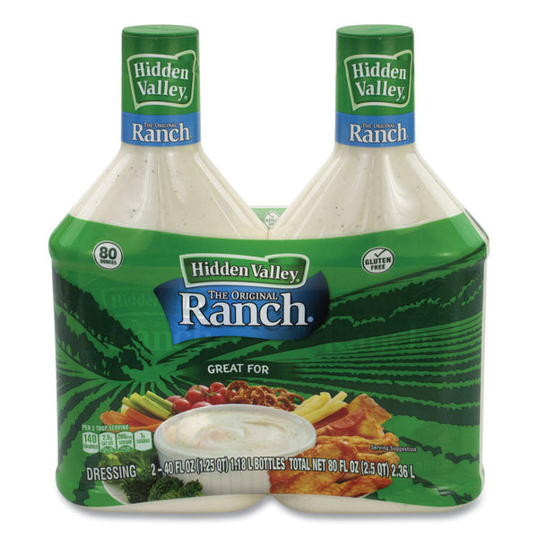 Hidden Valley® Original Ranch Dressing, 40 oz Bottle, 2 Bottles/Carton, Ships in 1-3 Business Days (GRR90000027) Each
