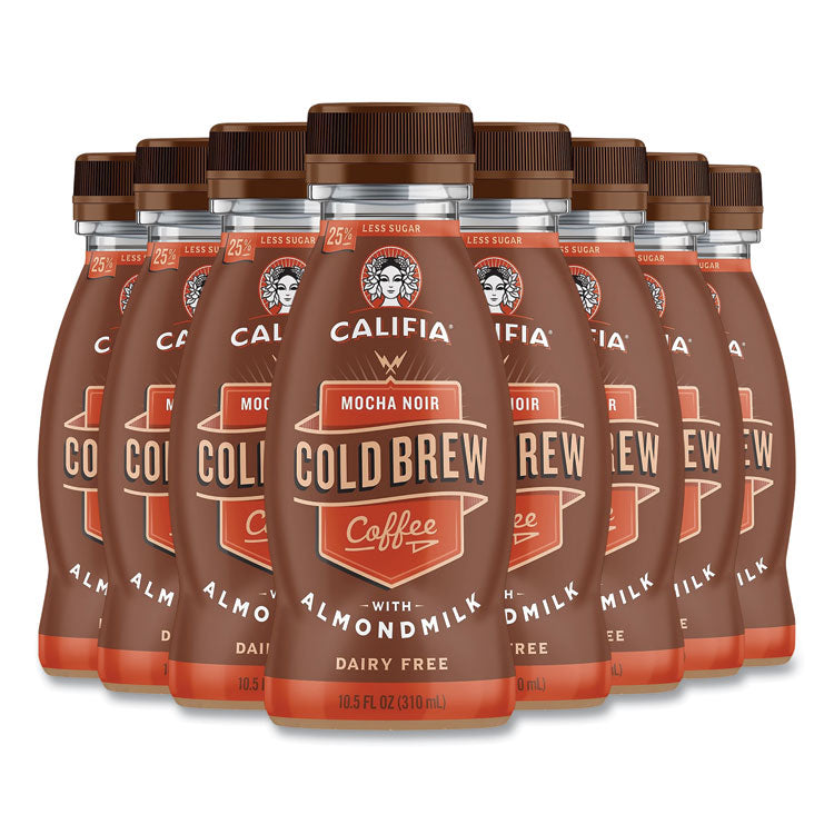 CALIFIA FARMS® Cold Brew Coffee with Almond Milk, 10.5 oz Bottle, Mocha Noir, 8/Pack, Ships in 1-3 Business Days (GRR90200446) Each