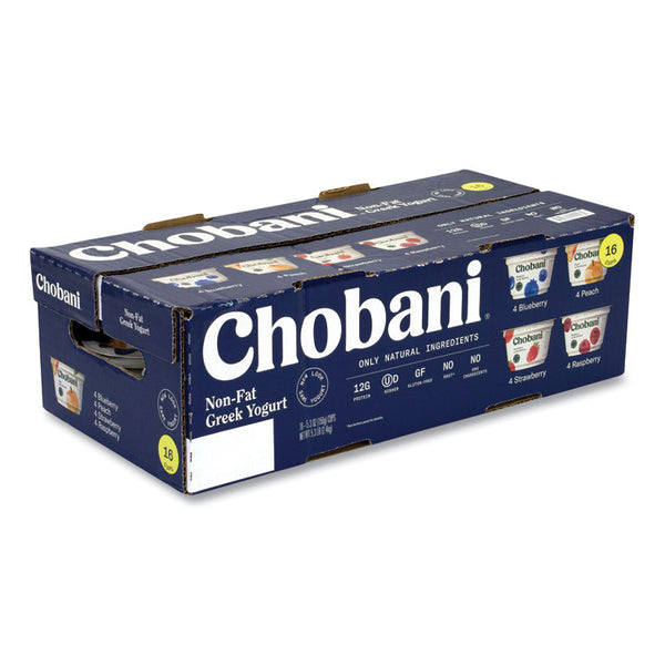 Chobani® Greek Yogurt Variety Pack, Assorted Flavors, 5.3 oz Cup, 16 Cups/Carton, Ships in 1-3 Business Days (GRR90200001)