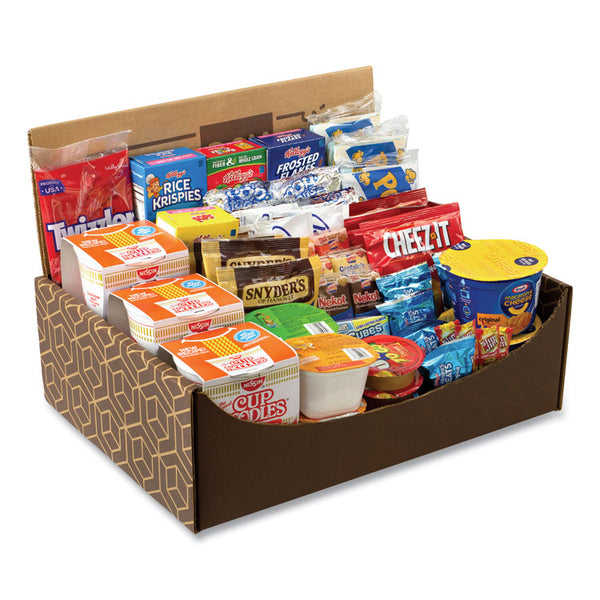 Snack Box Pros Dorm Room Survival Snack Box, 55 Assorted Snacks/Box, Ships in 1-3 Business Days (GRR70000014)