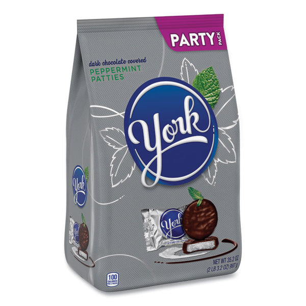 York® Party Pack Peppermint Patties, Miniatures, 35.2 oz Bag, Ships in 1-3 Business Days (GRR24600409) Each