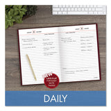 AT-A-GLANCE® Standard Diary Daily Reminder Book, 2024 Edition, Medium/College Rule, Red Cover, (201) 8.25 x 5.75 Sheets (AAGSD38913)