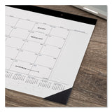 AT-A-GLANCE® Contemporary Monthly Desk Pad, 22 x 17, White Sheets, Black Binding/Corners,12-Month (Jan to Dec): 2024 (AAGSK24X00)