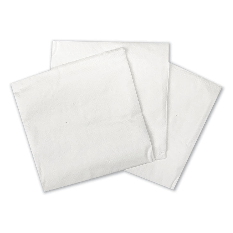 GEN Cocktail Napkins, 1-Ply, 9w x 9d, White, 500/Pack, 8 Packs/Carton (GENCOCKTAILNAPW)