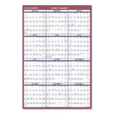 AT-A-GLANCE® Vertical/Horizontal Wall Calendar, 24 x 36, White/Blue/Red Sheets, 12-Month (Jan to Dec): 2024 (AAGPM21228)