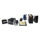 Artistic® Urban Collection Punched Metal Letter Sorter, 3 Sections, DL to A6 Size Files, 6.5" x 3.25" x 5.5", Black (AOPART20003) Each